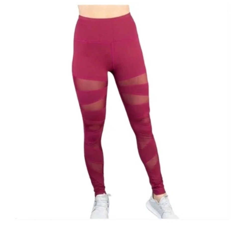 BUFFBUNNY collection red leggings Anastasia size medium nwt